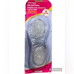 ASSURED;
High Heel Insoles,Silky Insoles Comfort,Cushion Feet, Fits All